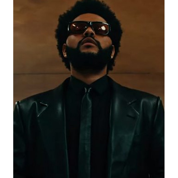 The Weeknd Take My Breath Leather Coat